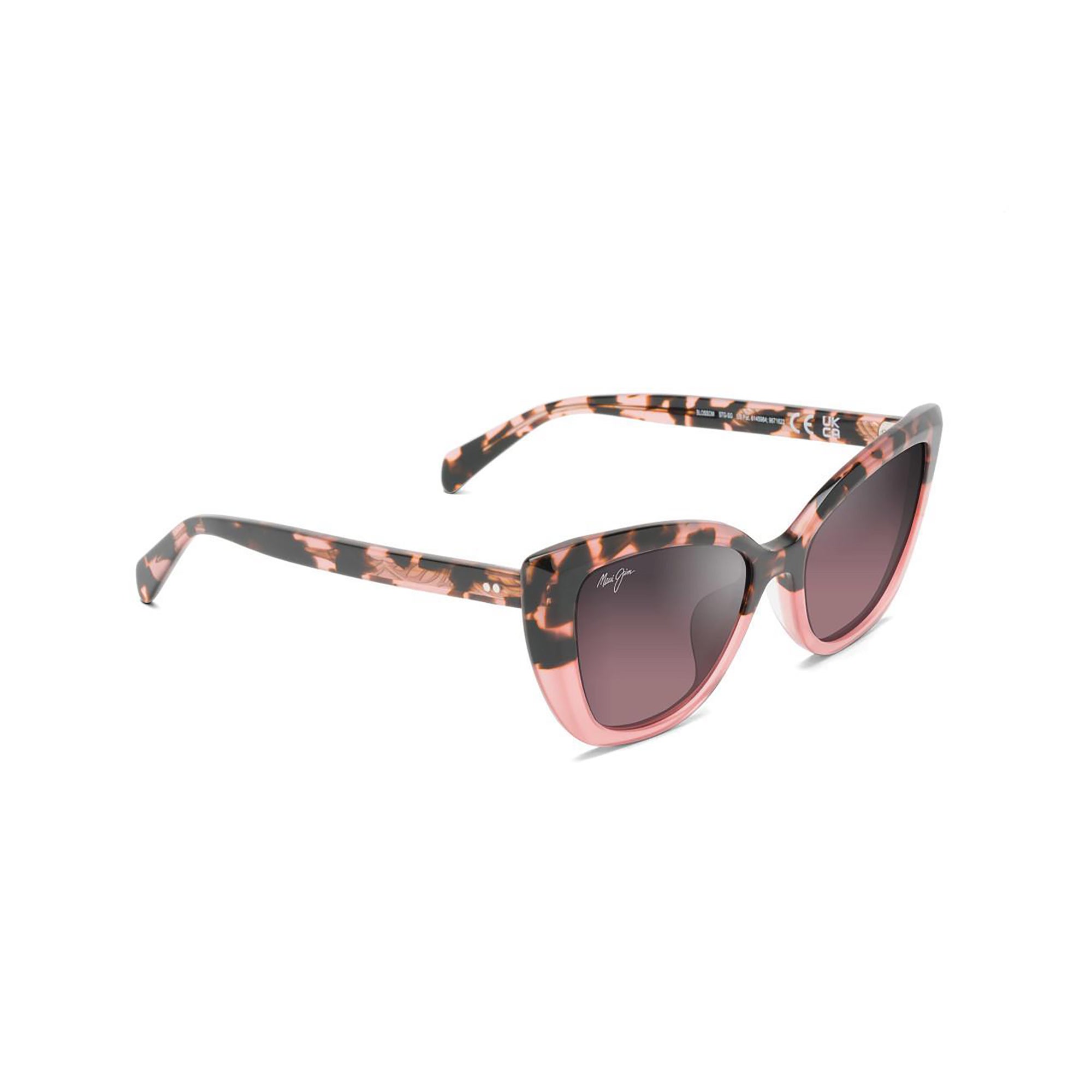 Blossom Polarized Sunglasses Pink Havana w/ Rose Frame Maui Rose Lens
