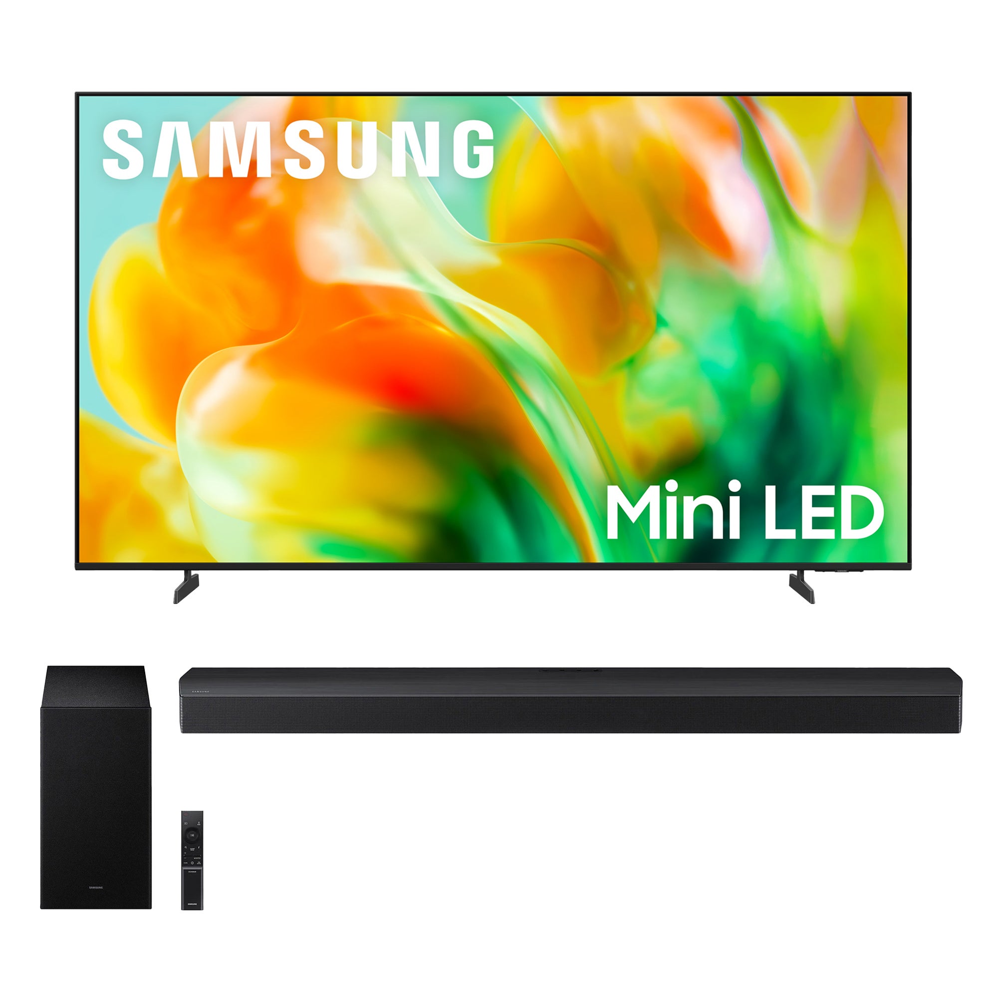 65" Mini LED M80H 4K Samsung Vision AI Smart TV w/ 5.1Ch Soundbar & Subwoofer