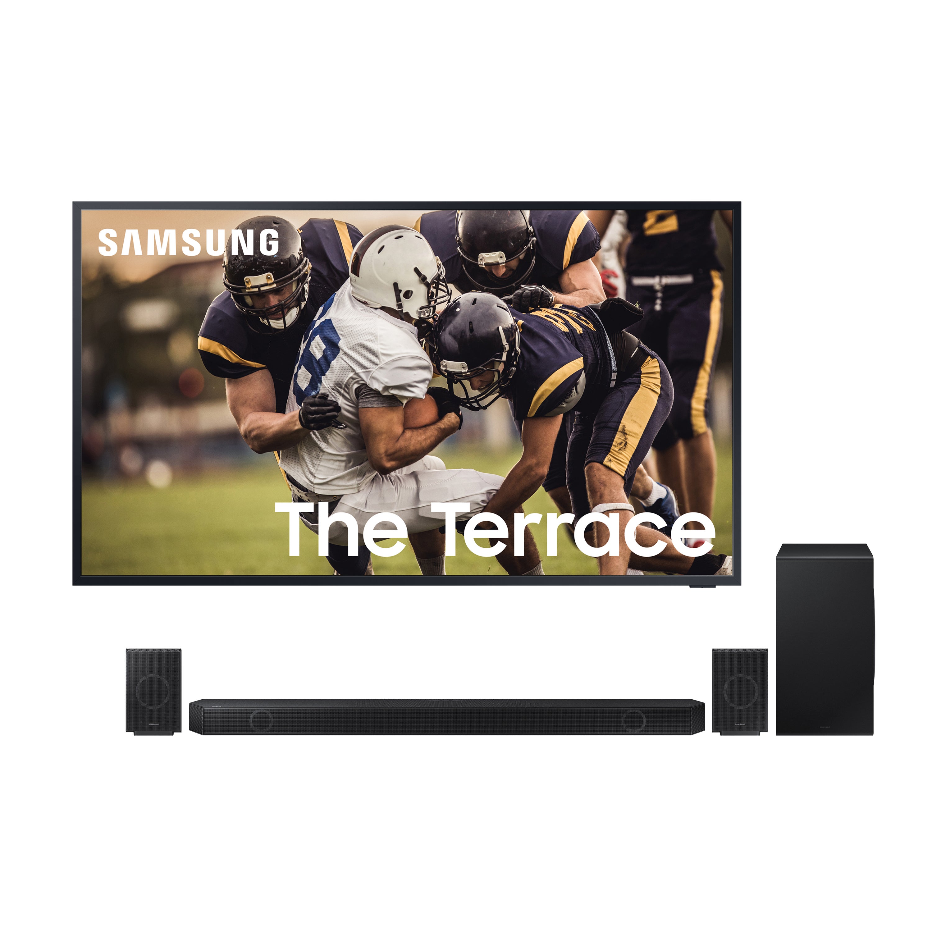 75" The Terrace QLED Outdoor Smart TV w/ Q-Series 11.1.4Ch Soundbar