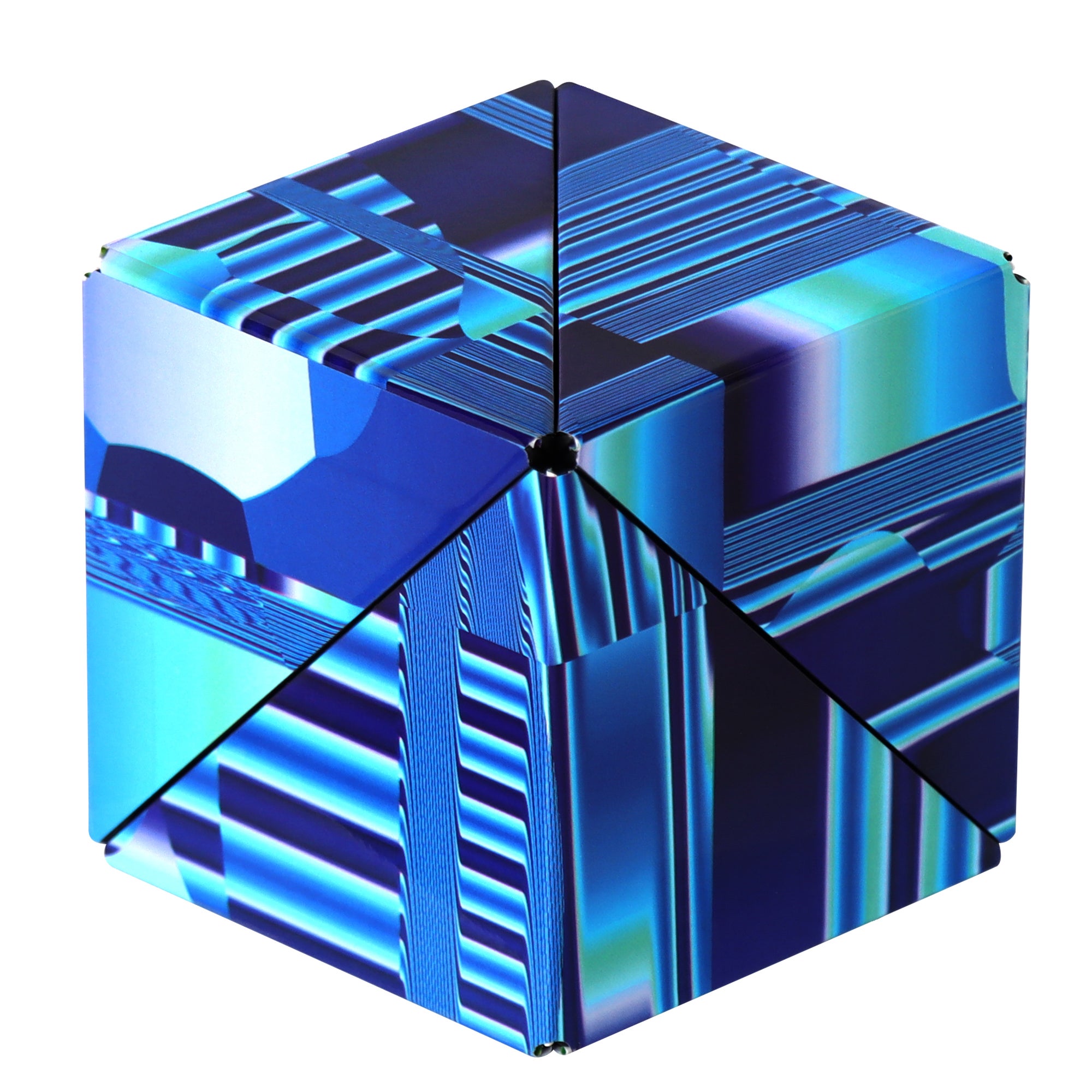 Shashibo Puzzle Cube Art Worx Blue Crystal