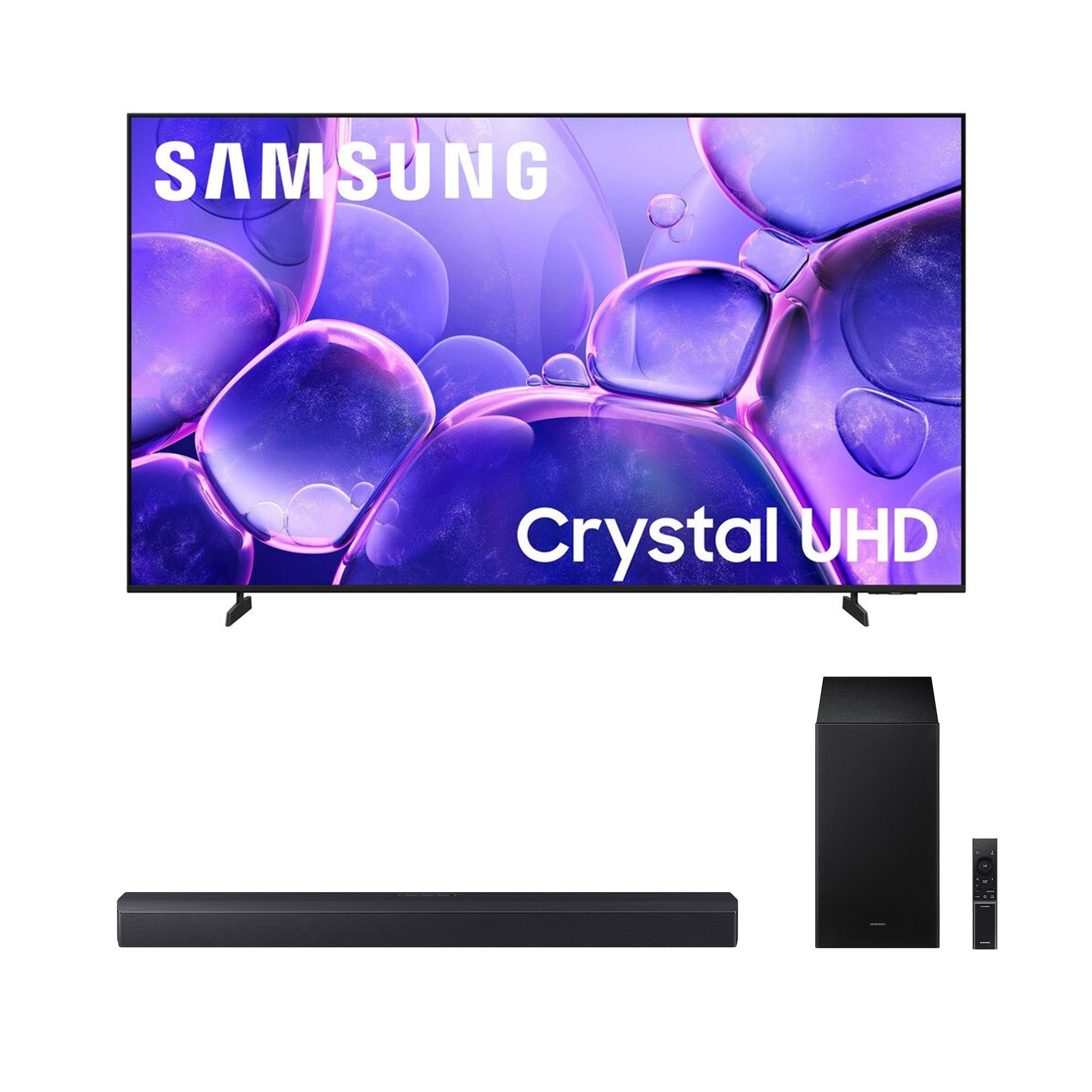 65" Class 8000 Series Crystal 4K LED TV w/ 2.1Ch 300W B550F Series Soundbar