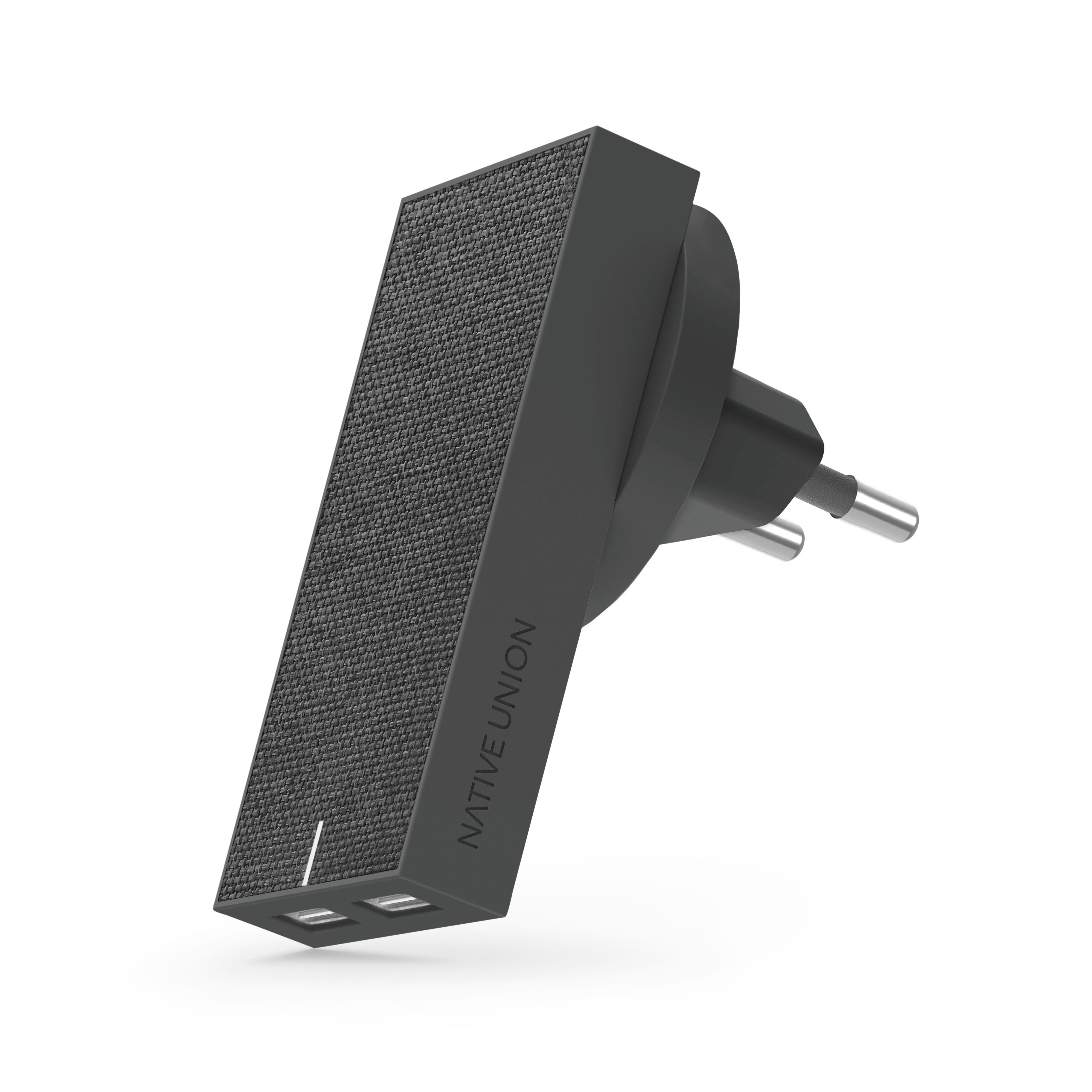 Smart Charger International Slate - 2 Port