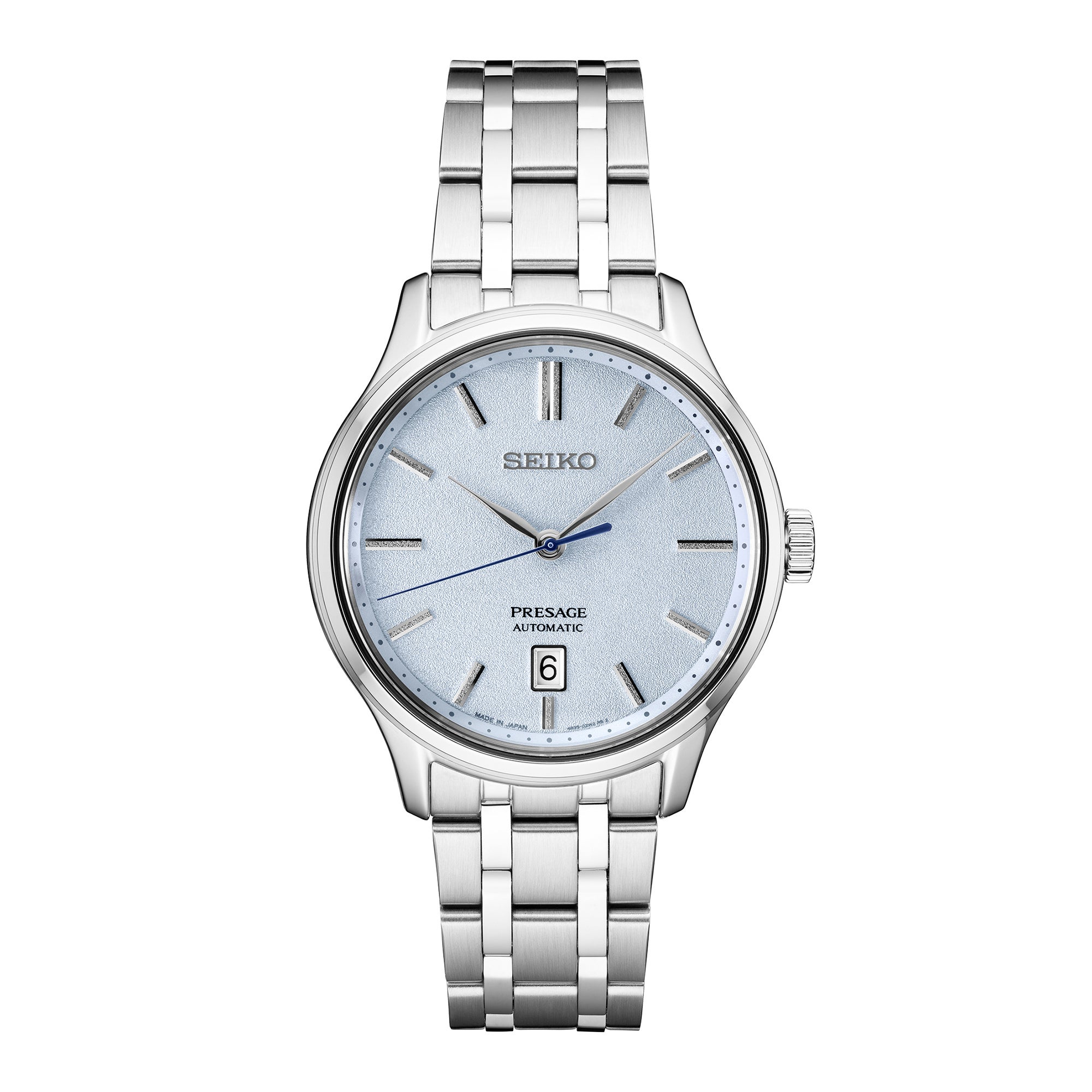 Men's Seiko Presage Japanese Garden Collection SS Watch, Light Blue Dial