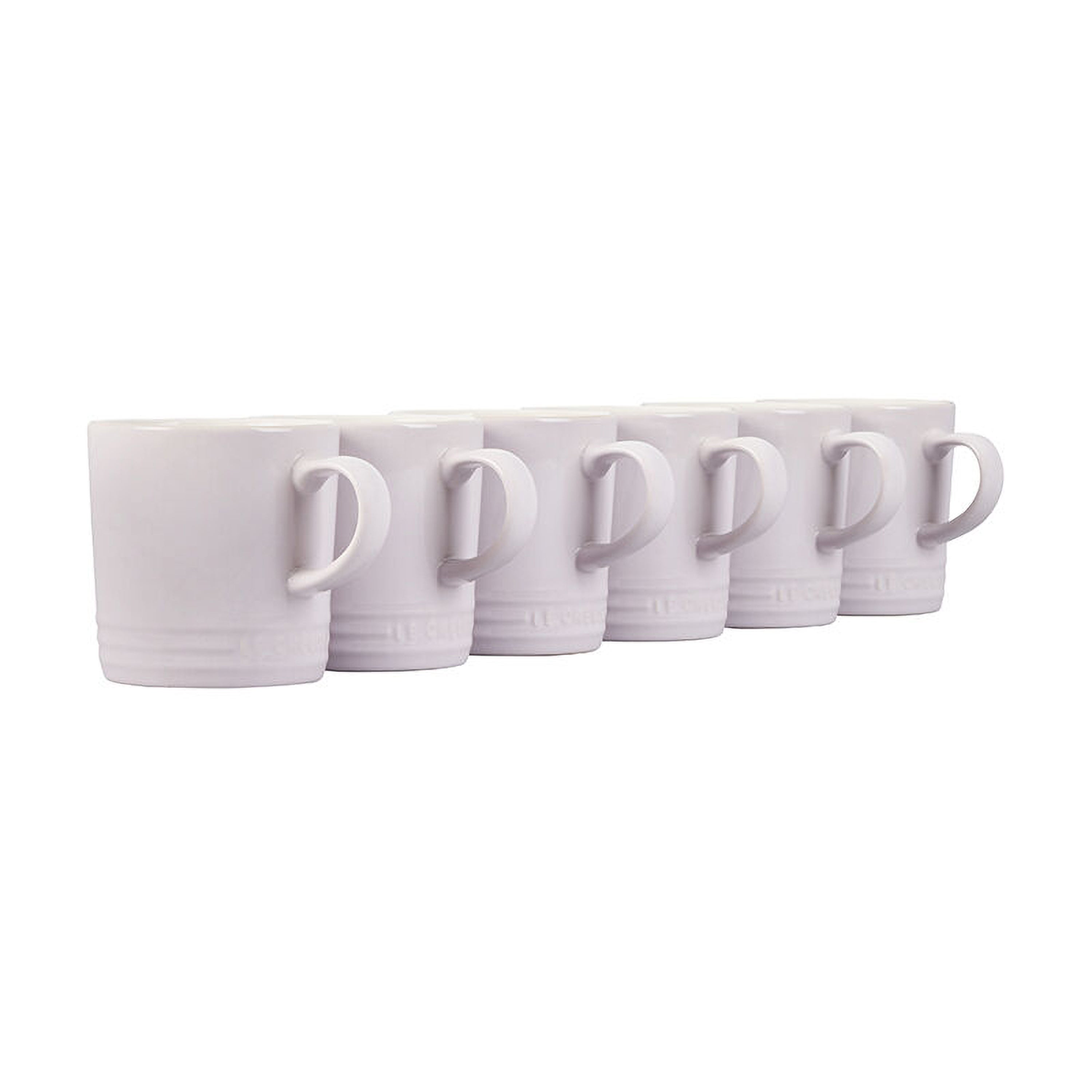 Set of 6 London Mug Set White