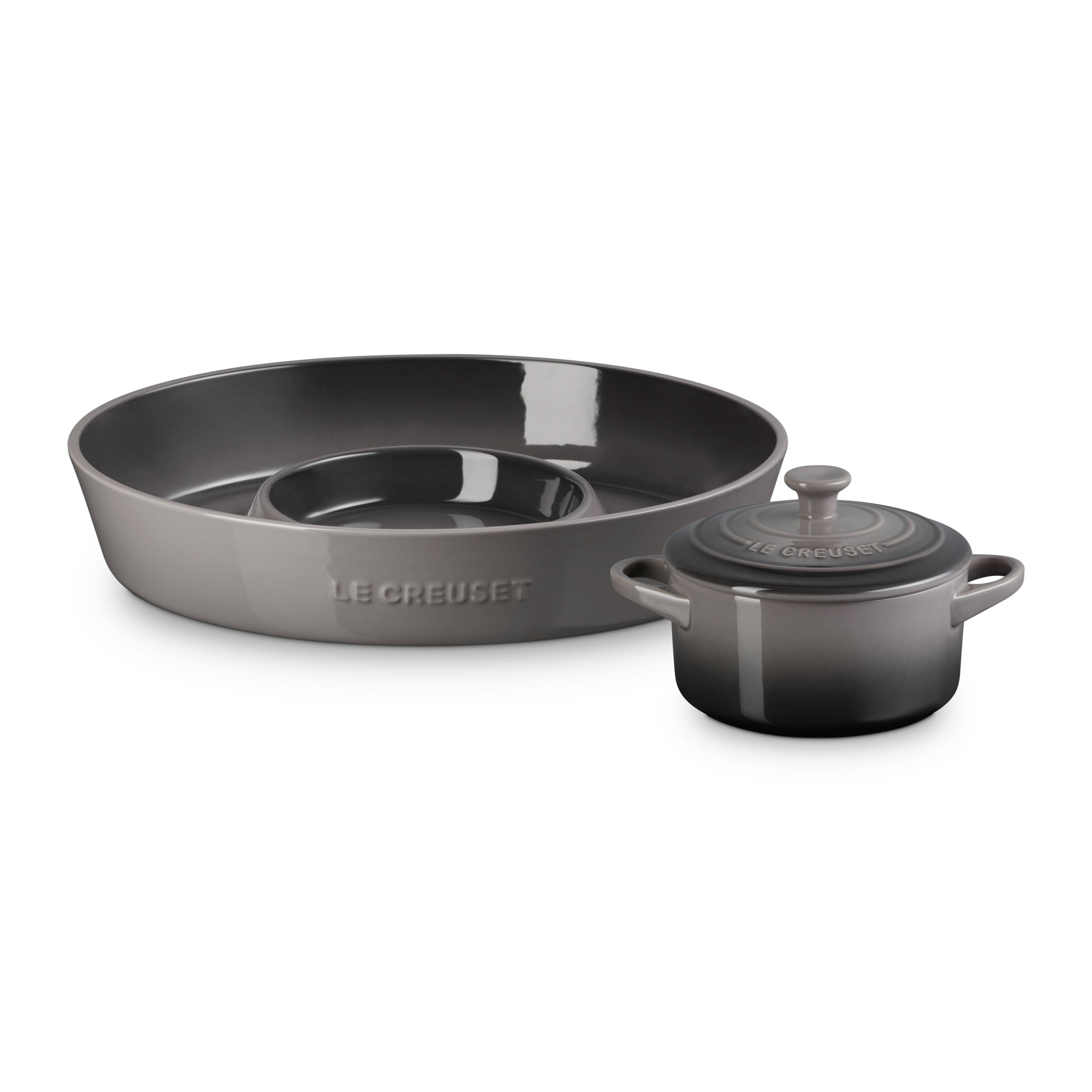 2pc Chip & Dip Entertainment Set Oyster