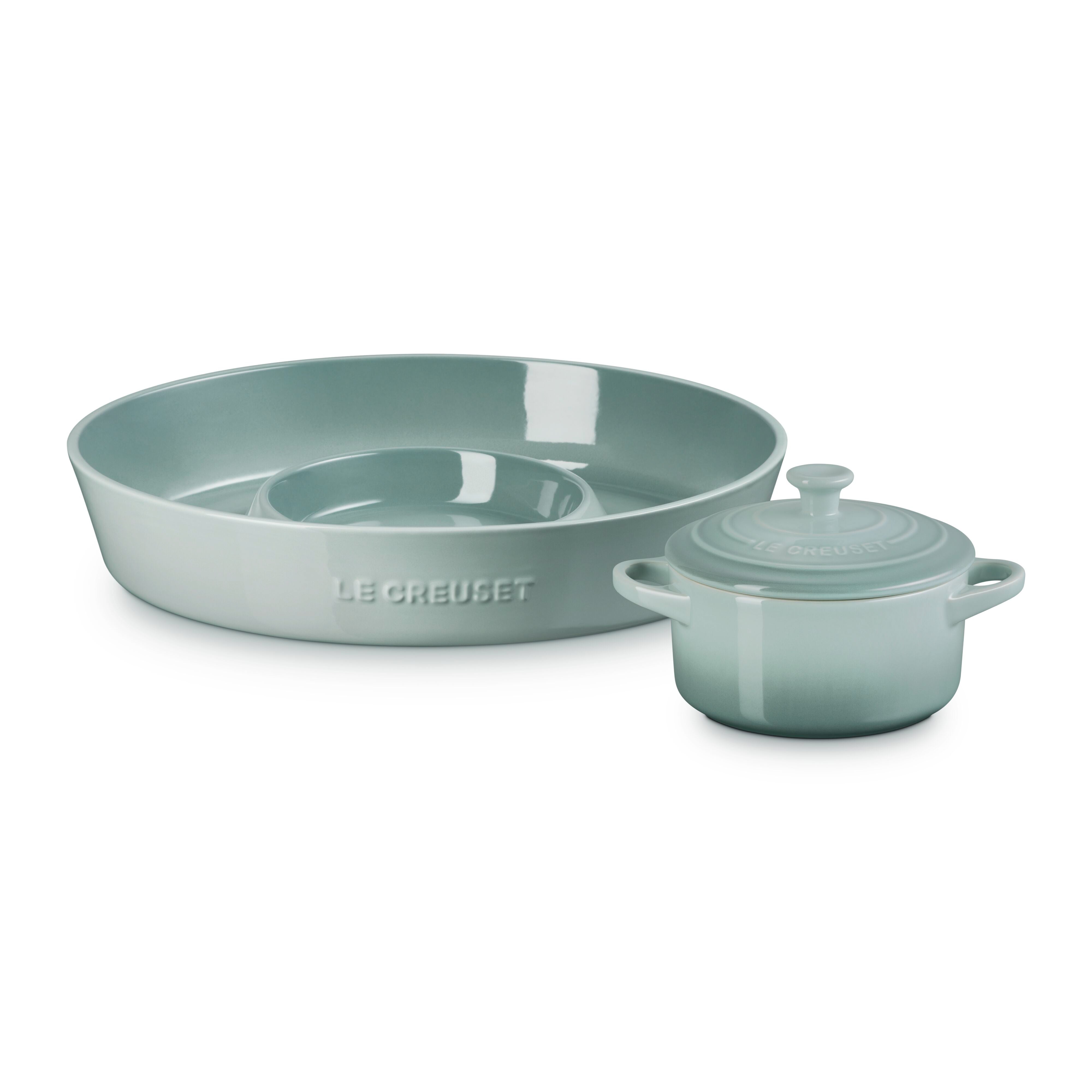 2pc Chip & Dip Entertainment Set Sea Salt