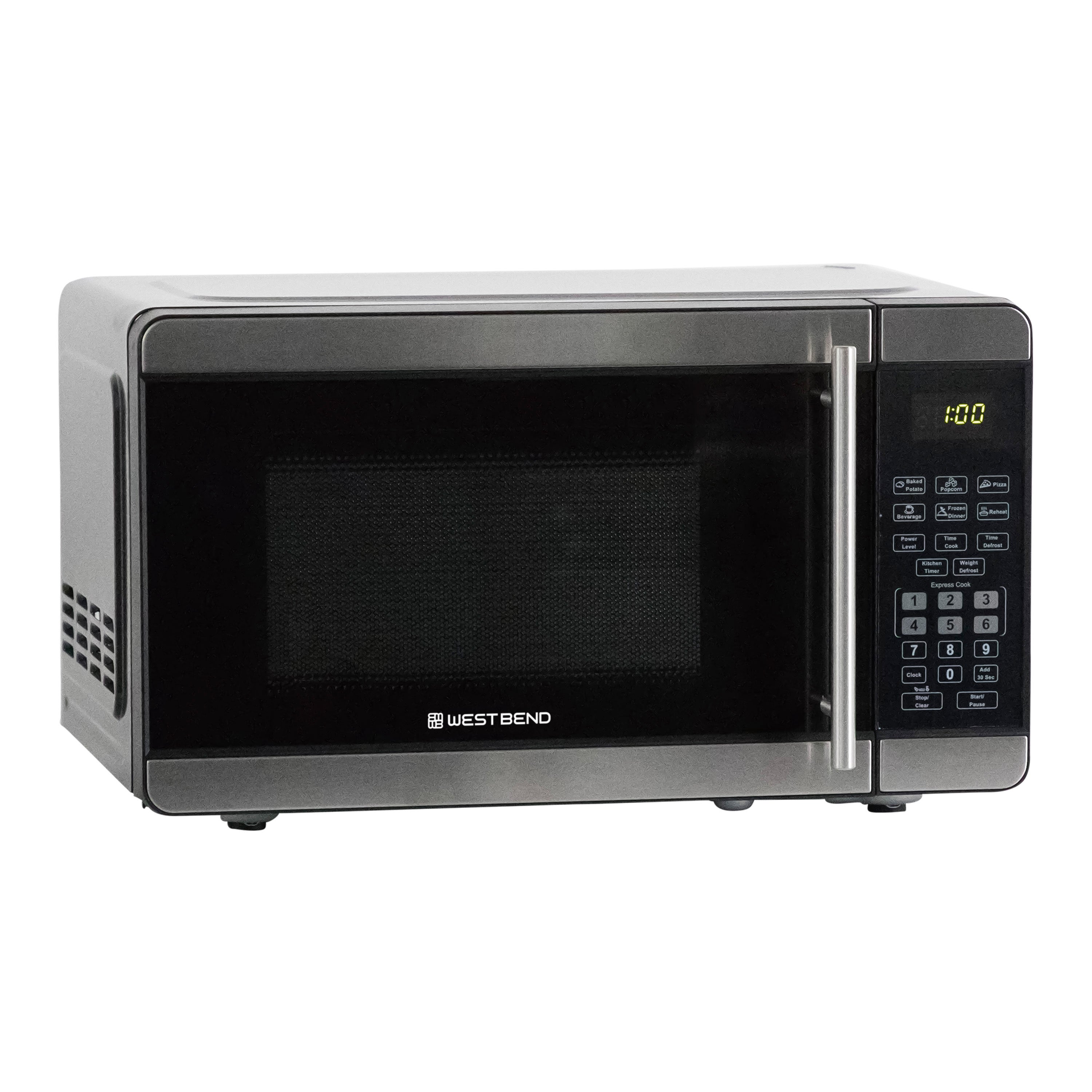 0.7 Cubic Foot 700W Microwave Oven Stainless Steel