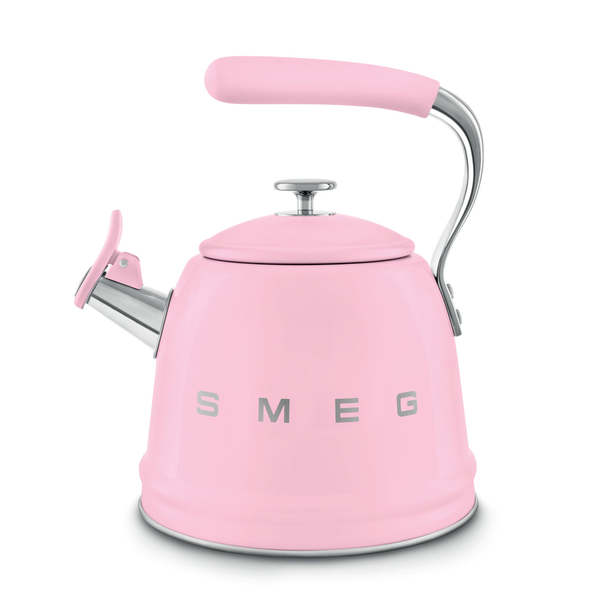 Stainless Steel Whistling Stovetop Kettle Pink