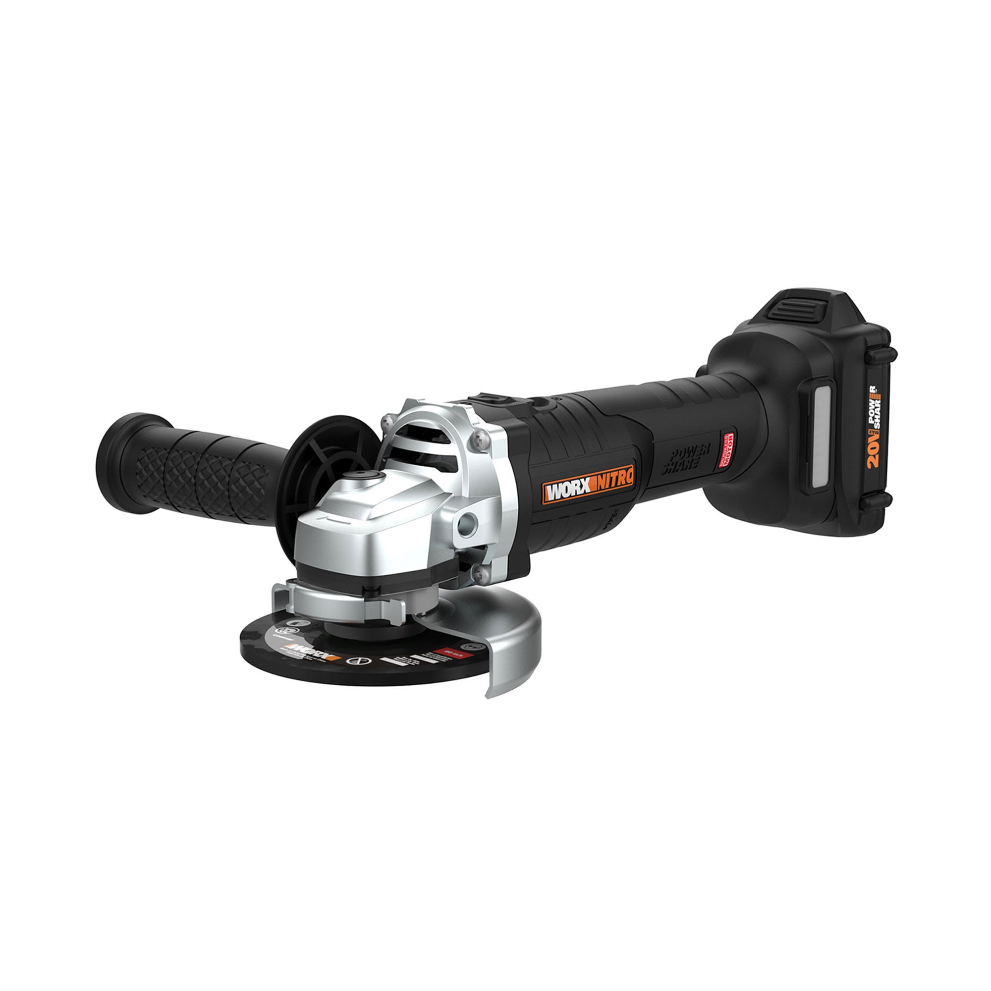 Nitro 20V Power Share 4.5" Cordless Angle Grinder w/ Brushless Motor
