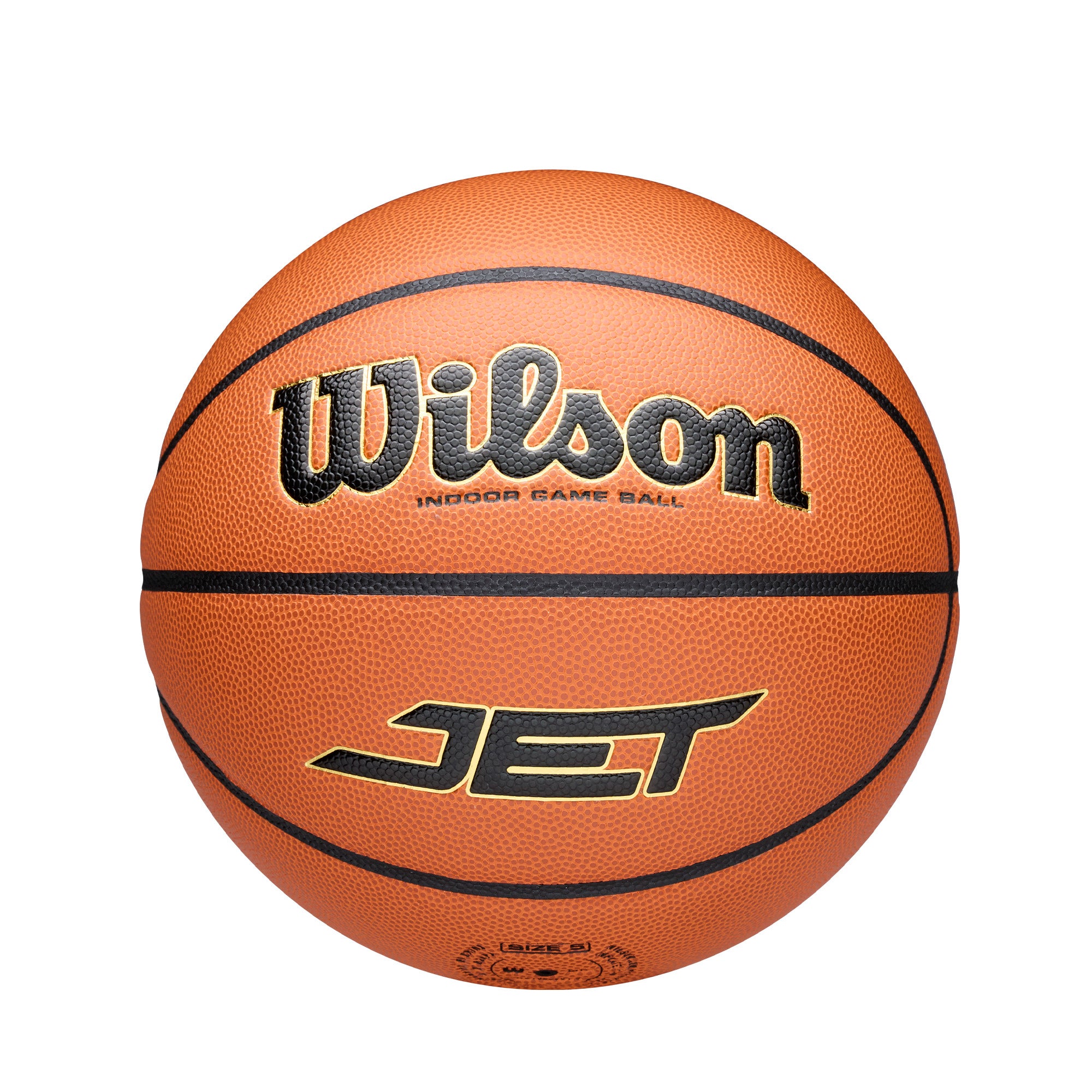 Jet Game Basketball, Brown - Size 5
