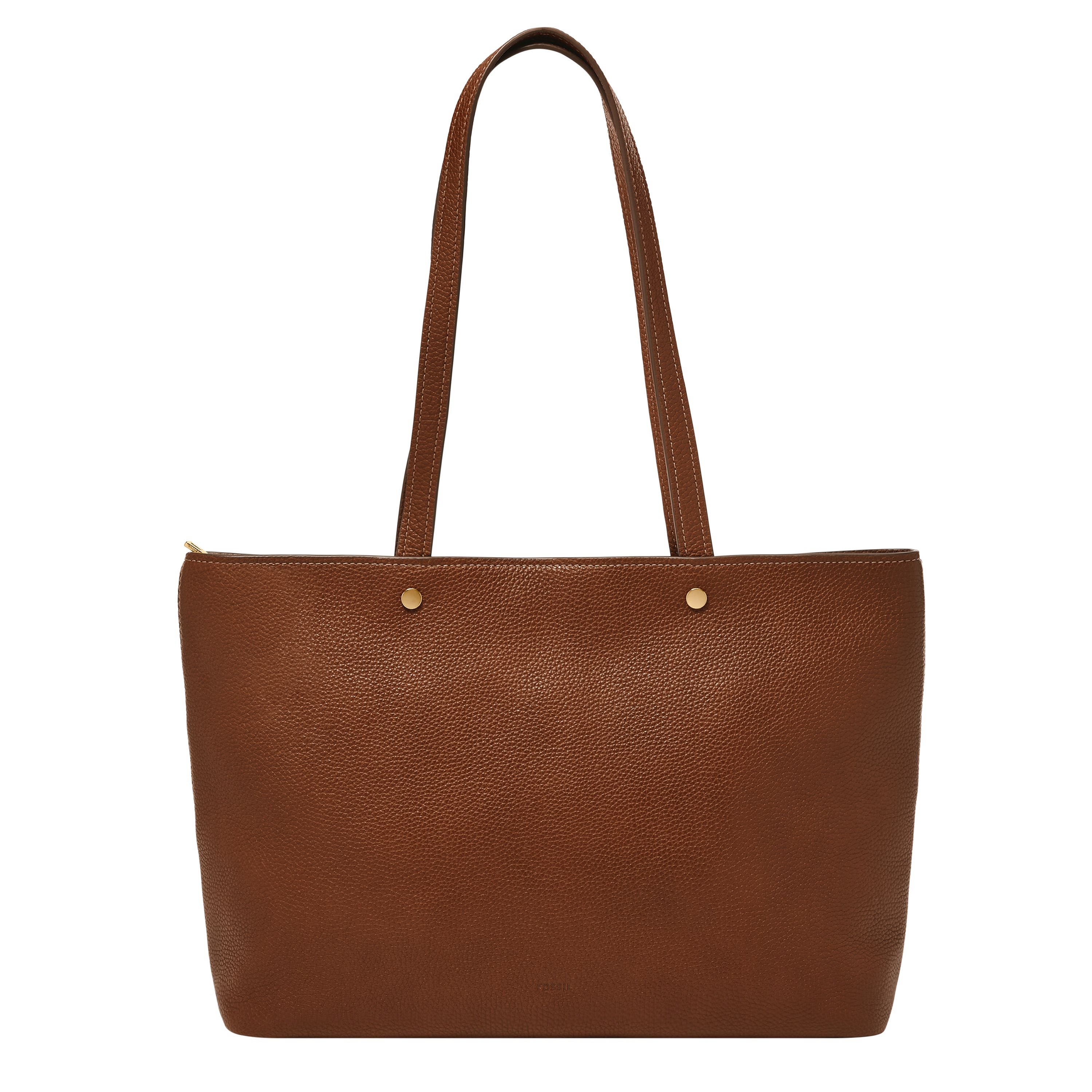 Jessie Top Zip Tote Medium Brown