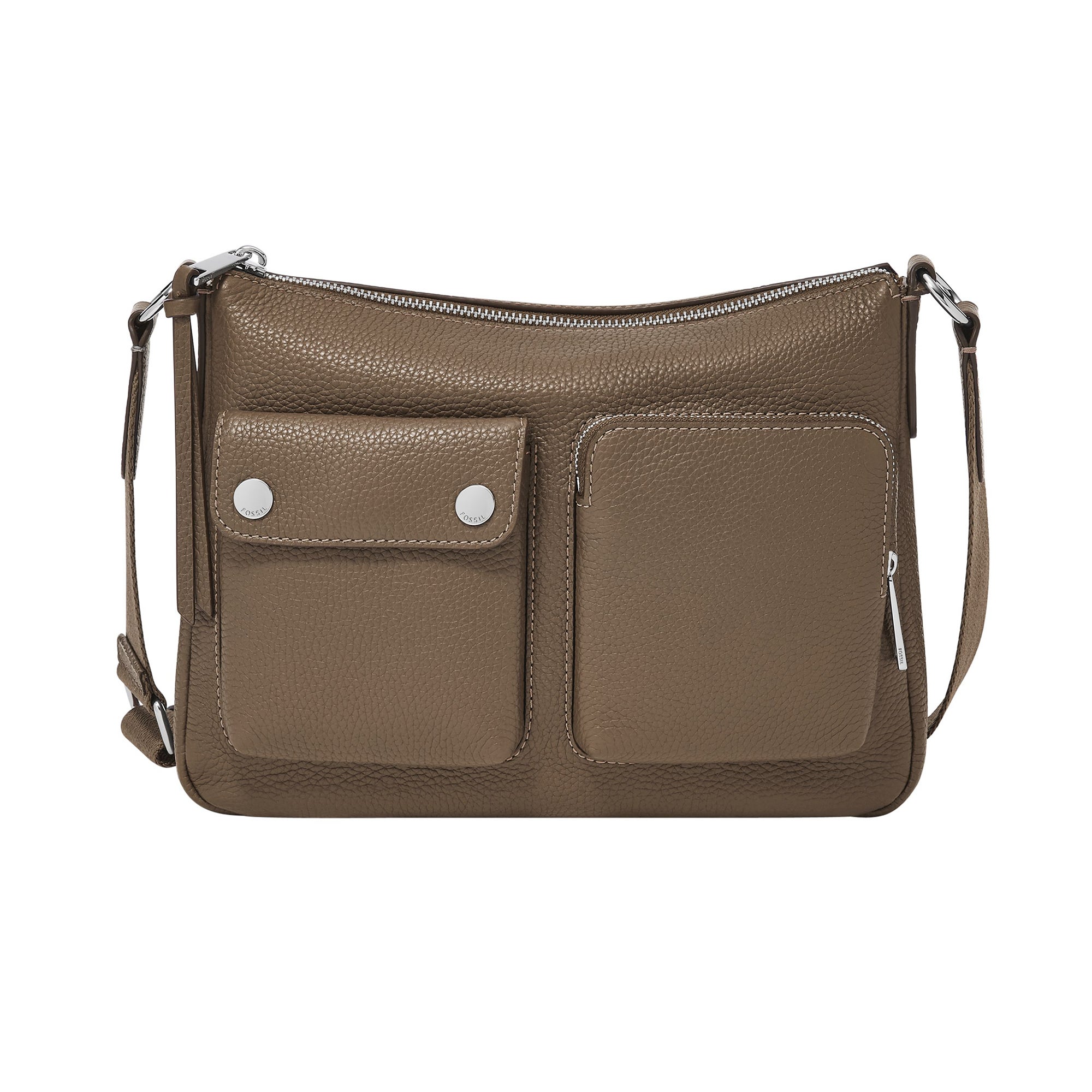 Maysen Leather Crossbody Bag Tan